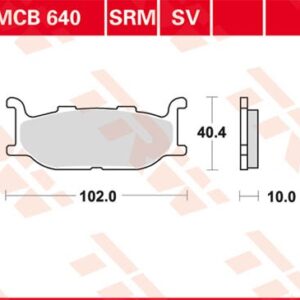 Plăcuțe de frână MCB640SRM