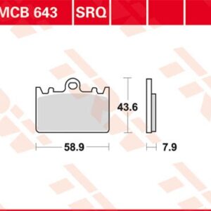 Plăcuțe de frână MCB643TRQ