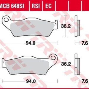 Plăcuțe de frână MCB648RSI