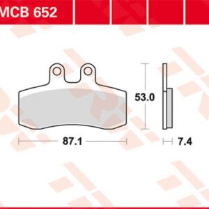 Plăcuțe de frână MCB652