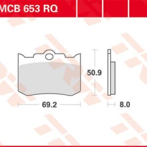 Plăcuțe de frână MCB653RQ