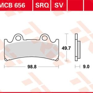 Plăcuțe de frână MCB656TRQ