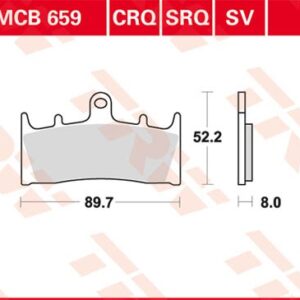 Plăcuțe de frână MCB659CRQ