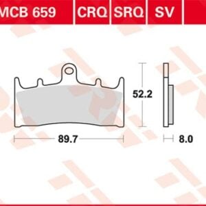 Plăcuțe de frână MCB659