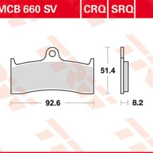 Plăcuțe de frână MCB660CRQ