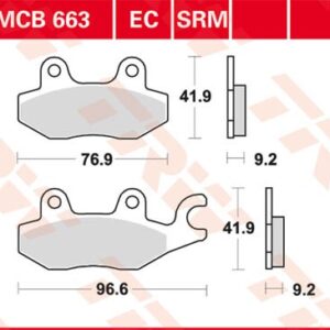 Plăcuțe de frână MCB663EC