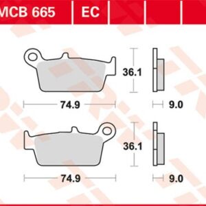 Plăcuțe de frână MCB665EC