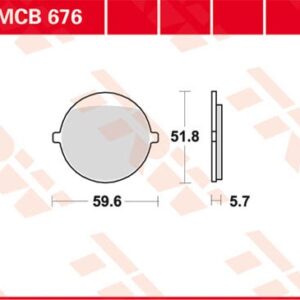 Plăcuțe de frână MCB676