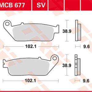 Plăcuțe de frână MCB677SV