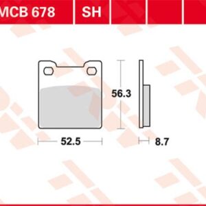 Plăcuțe de frână MCB678SH