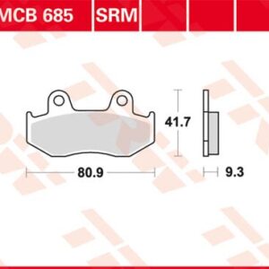 Plăcuțe de frână MCB685SRM