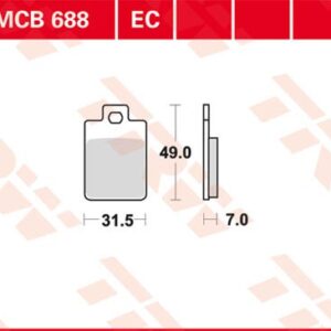 Plăcuțe de frână MCB688EC