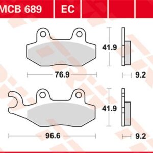 Plăcuțe de frână MCB689EC