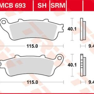 Plăcuțe de frână MCB693SRM