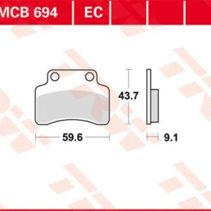 Plăcuțe de frână MCB694EC