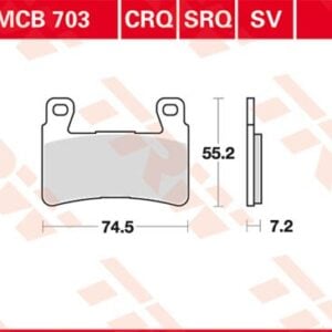 Plăcuțe de frână MCB703CRQ