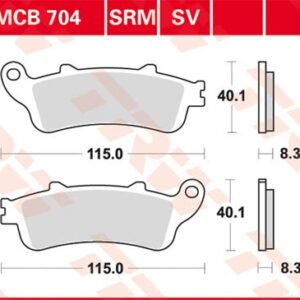 Plăcuțe de frână MCB704SRM