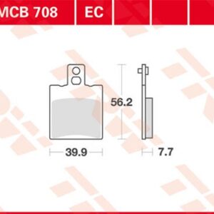 Plăcuțe de frână MCB708EC