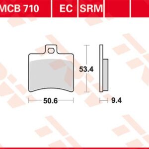 Plăcuțe de frână MCB710SRM