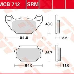 Plăcuțe de frână MCB712