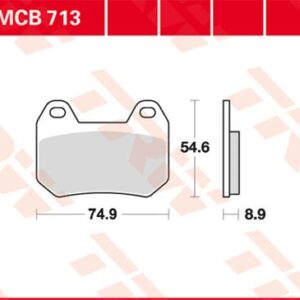 Plăcuțe de frână MCB713