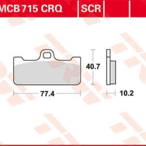 Plăcuțe de frână MCB715CRQ