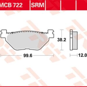 Plăcuțe de frână MCB722SRM