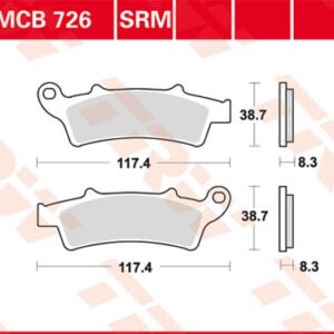 Plăcuțe de frână MCB726SRM