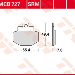 Plăcuțe de frână MCB727SRM