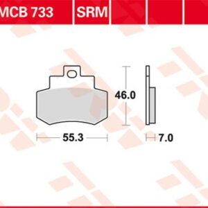 Plăcuțe de frână MCB733SRM