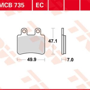 Plăcuțe de frână MCB735EC