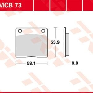 Plăcuțe de frână MCB73