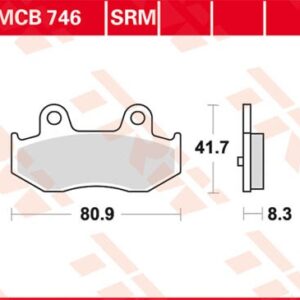 Plăcuțe de frână MCB746SRM