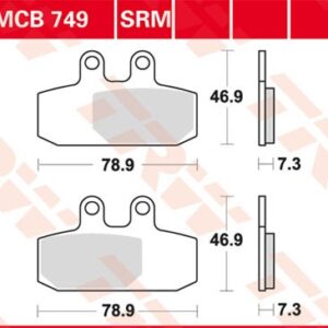 Plăcuțe de frână MCB749SRM