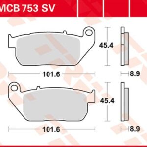 Plăcuțe de frână MCB753SV