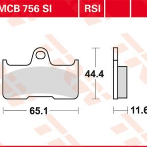 Plăcuțe de frână MCB756SI