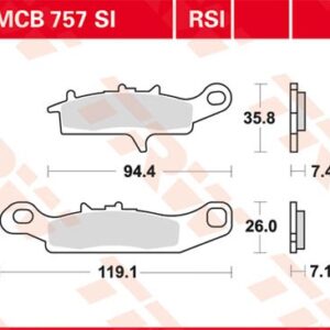 Plăcuțe de frână MCB757RSI