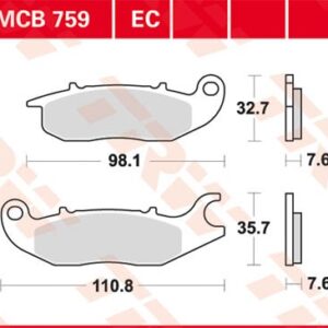 Plăcuțe de frână MCB759EC