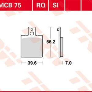 Plăcuțe de frână MCB75RQ