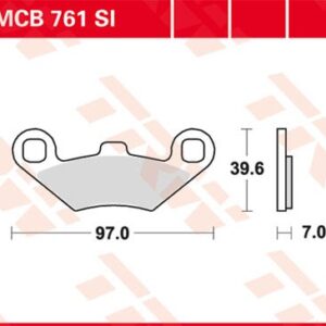 Plăcuțe de frână MCB761SI