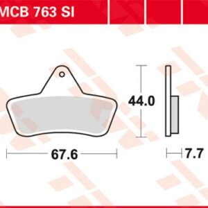 Plăcuțe de frână MCB763SI