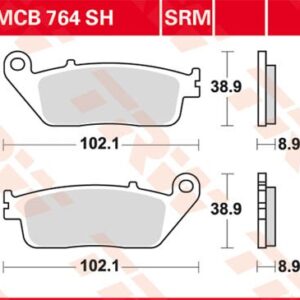 Plăcuțe de frână MCB764SRM