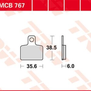 Plăcuțe de frână MCB767