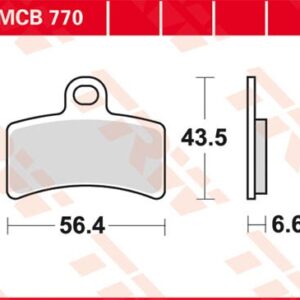 Plăcuțe de frână MCB770