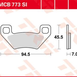 Plăcuțe de frână MCB773SI