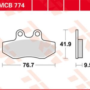 Plăcuțe de frână MCB774