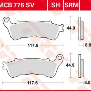 Plăcuțe de frână MCB776SRM