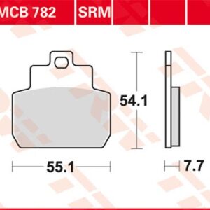 Plăcuțe de frână MCB782SRM