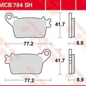 Plăcuțe de frână MCB784SH