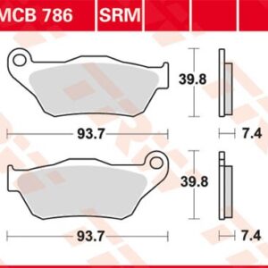 Plăcuțe de frână MCB786SRM